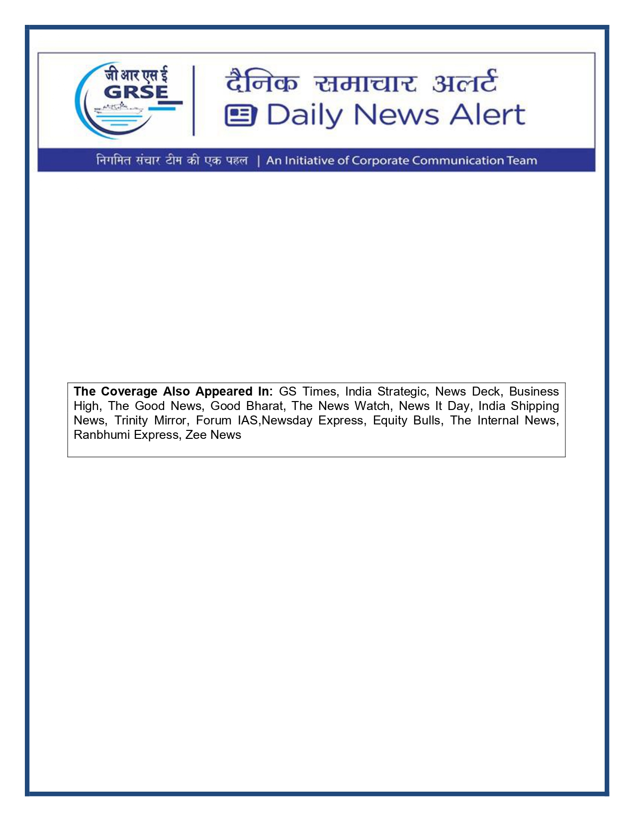   Press Coverage: 24 DEC 25: DAKSHIN BHARAT 